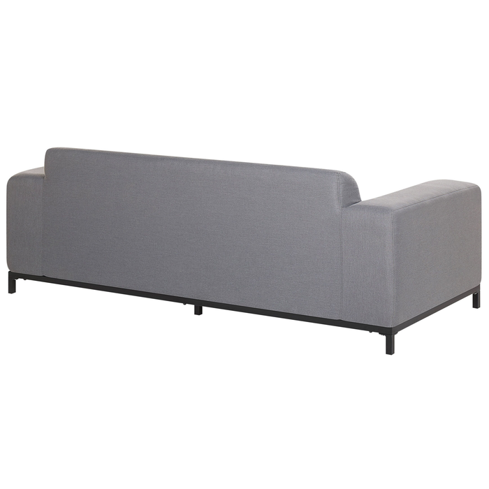 Beliani - ROVIGO - Loungeset voor 5 - Grijs|Zwart - Polyester