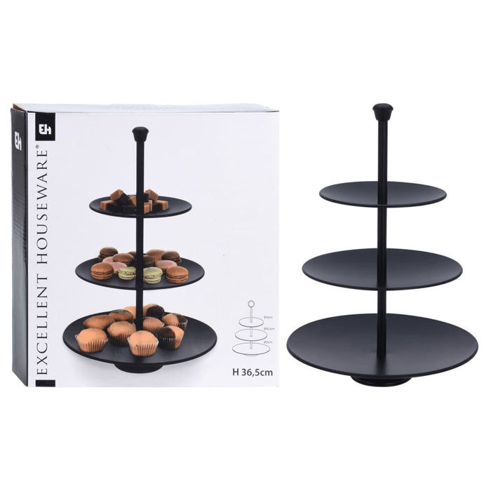 Excellent Houseware Dienblad Zwart