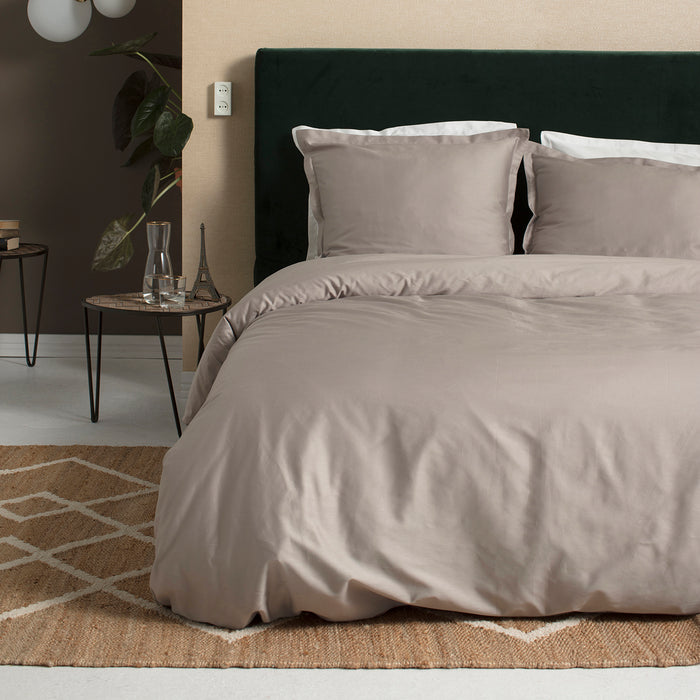 Cinderella dekbedovertrek Satijn - 200x200|220 cm - Taupe
