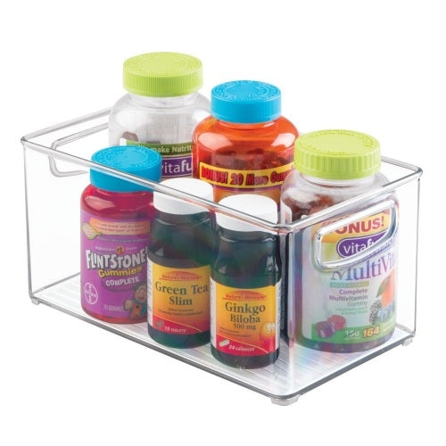 Opbergbox met Handvaten, 15.2 x 25.4 x 12.7 cm, Stapelbaar, Kunststof,