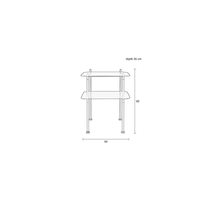 Zuiver River Sidetable M - Ocean Blue