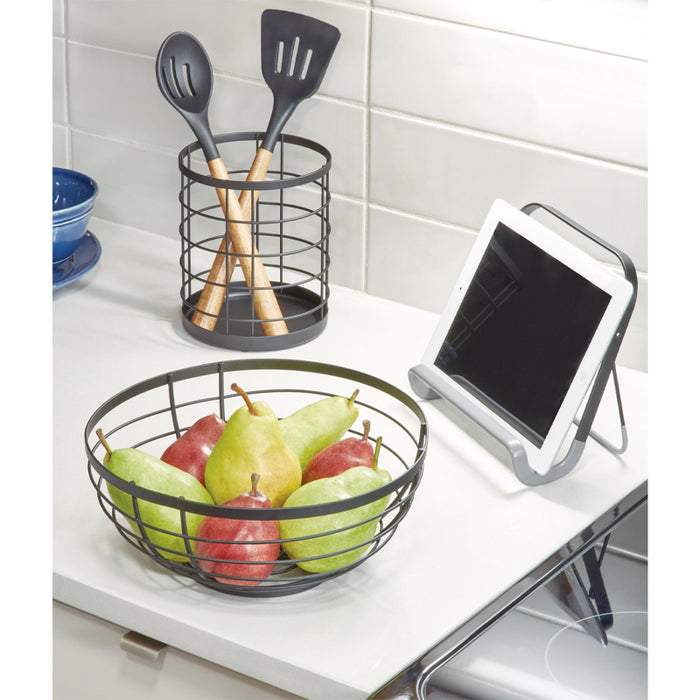 iDesign - Kookboekhouder, 20 x 9 x 20 cm, RVS, Zwart - iDesign | Austi