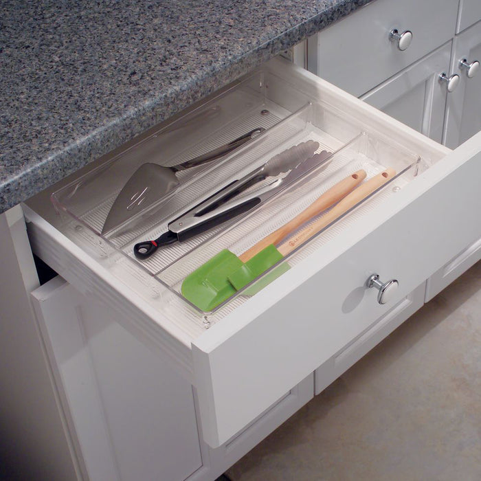 Lade Organizer, 6 Vakken, 34.8 x 34.3 x 5.1 cm, Kunststof, Transparant