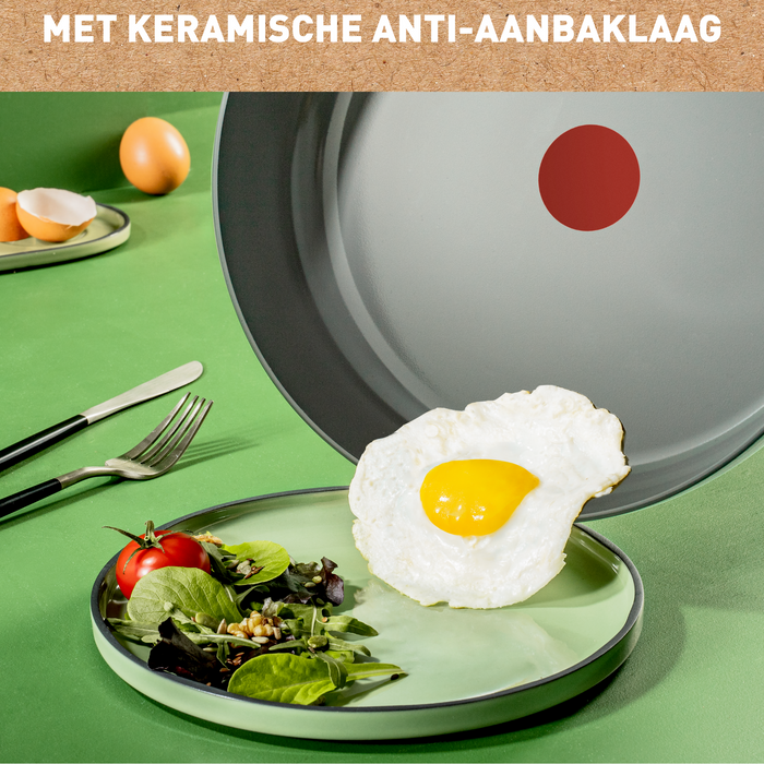 Tefal Renew ON Keramische Koekenpannenset Ø 24 + 28 cm