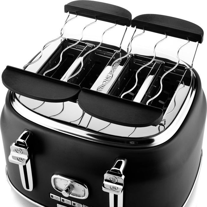 Westinghouse Retro Bundel - Waterkoker + Broodrooster + Blender -Zwart