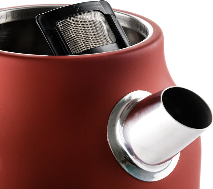 Westinghouse Retro Bundel - Waterkoker + 2 sneden Broodrooster - Rood