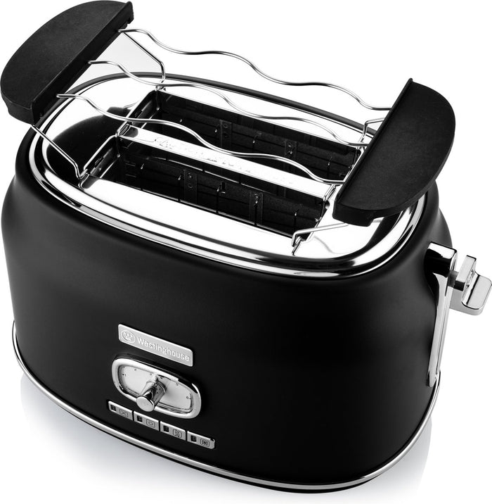 Westinghouse Retro Set- Waterkoker + Broodrooster +  Staafmixer -Zwart