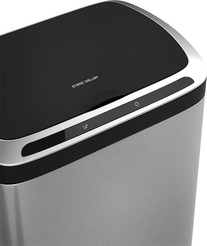 Stangvollby Dalby prullenbak met sensor – 50L – RVS