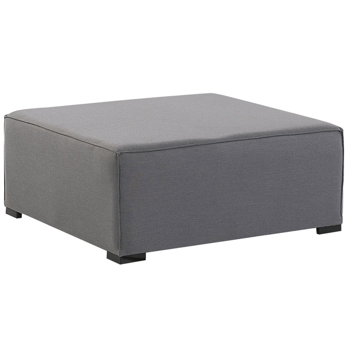 Beliani - AREZZO - Loungeset voor 7 Rechtszijdig - Grijs - Polyester