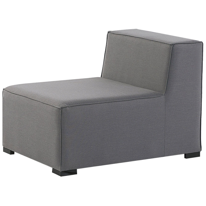 Beliani - AREZZO - Loungeset voor 7 Rechtszijdig - Grijs - Polyester