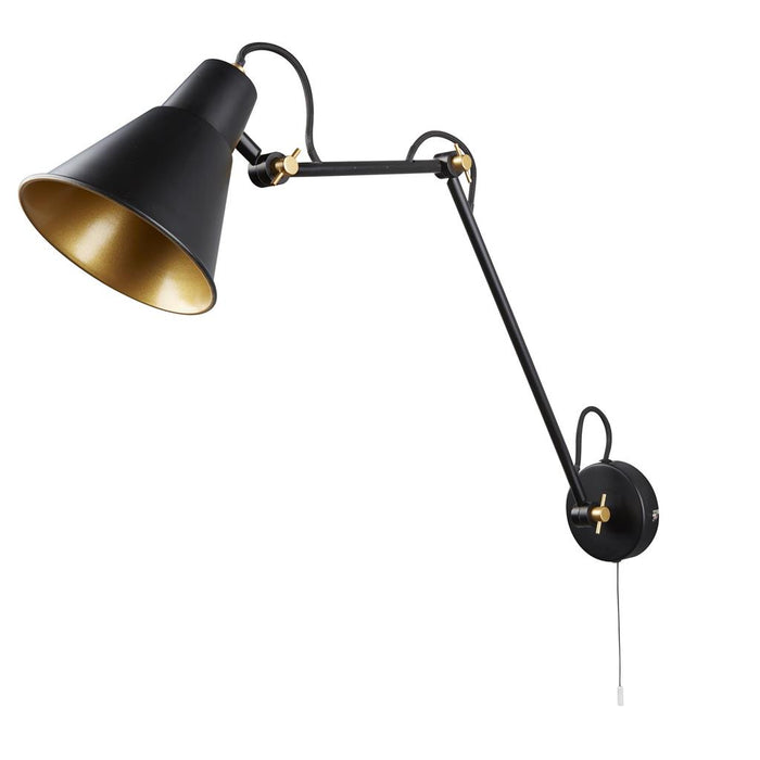 Bussandri Wandlamp landelijk - Metaal - Zwart