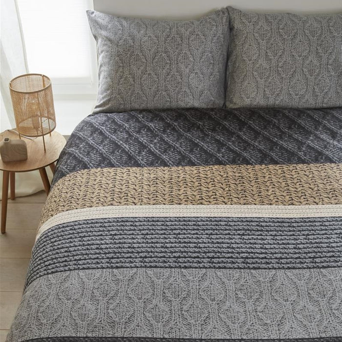 Beddinghouse Lowie Dekbedovertrek 140 x 220 cm - Grey