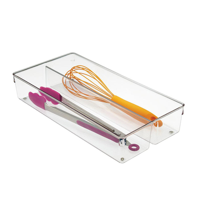 Lade Organizer, 3 Vakken, 26.7 x 34.8 x 7.6 cm, Kunststof, Transparant
