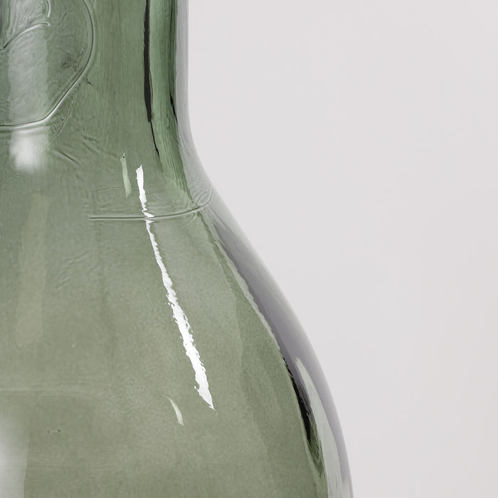 Mica Decorations Rioja Glazen Fles - H50 x Ø15 cm - Groen