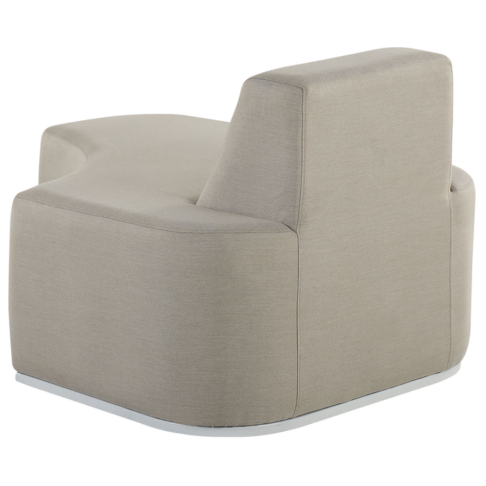 Beliani - FABRO - Loungeset voor 4 - Grijs - Polyester