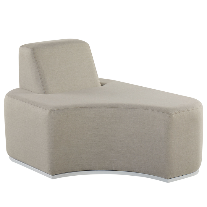 Beliani - FABRO - Loungeset voor 4 - Grijs - Polyester