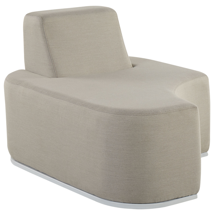 Beliani - FABRO - Loungeset voor 4 - Grijs - Polyester