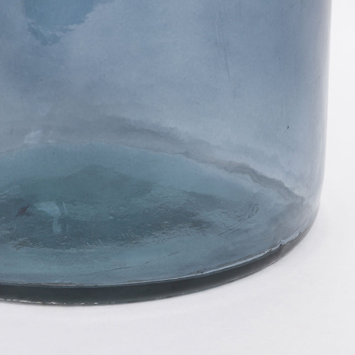 Mica Decorations Rioja Glazen Fles - H50 x Ø15 cm - Lichtblauw