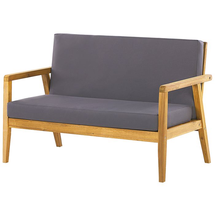 Beliani - PALLANO - Loungeset - Lichte houtkleur - Acaciahout