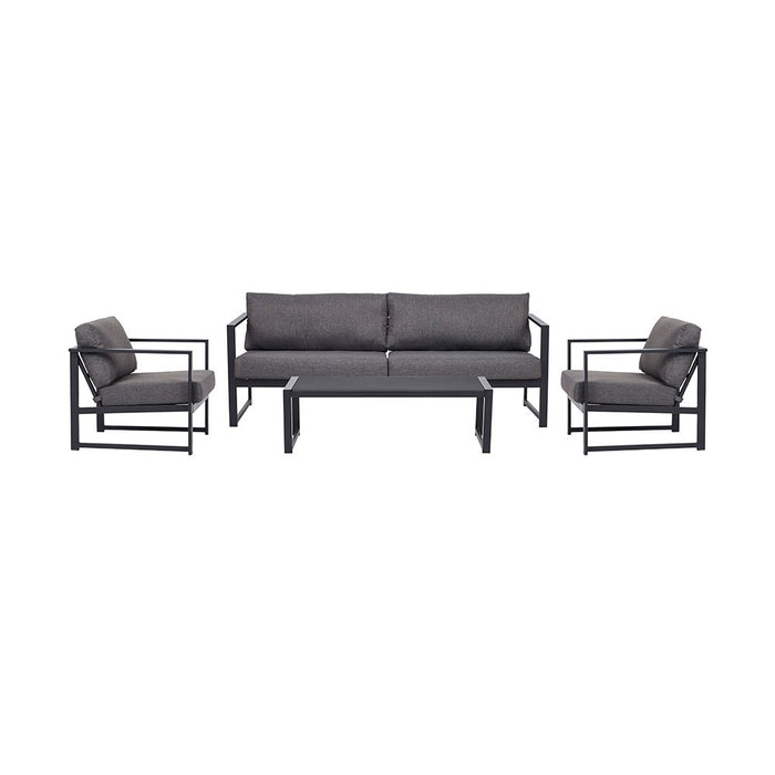 Lisomme Tygo tuin salontafel zwart - 130 x 60 cm