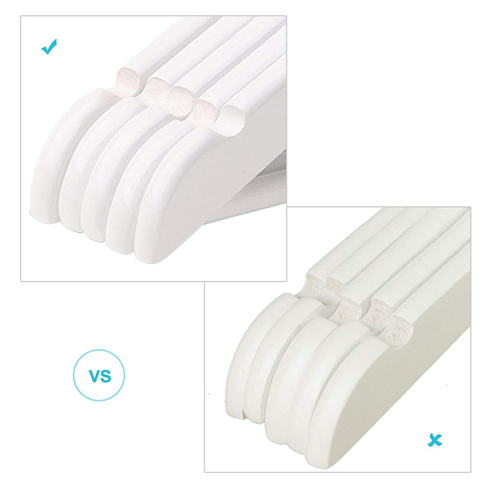ACAZA Kinder Kledinghanger Wit  - 20 st.