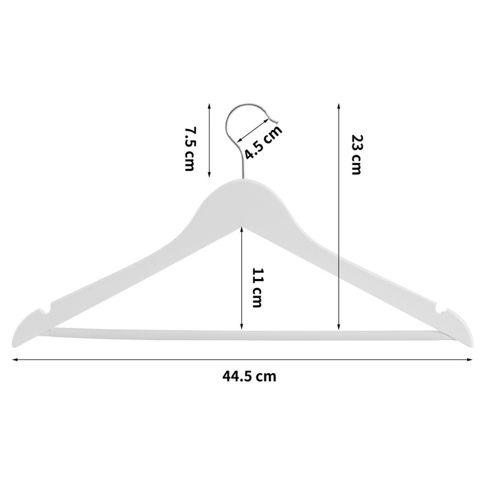 ACAZA Kledinghanger Wit  - 20 st.