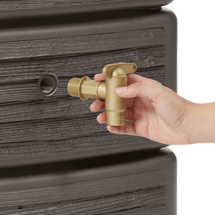Garantia - Regenton Slim - Wood Decor Dark - 300 Liter