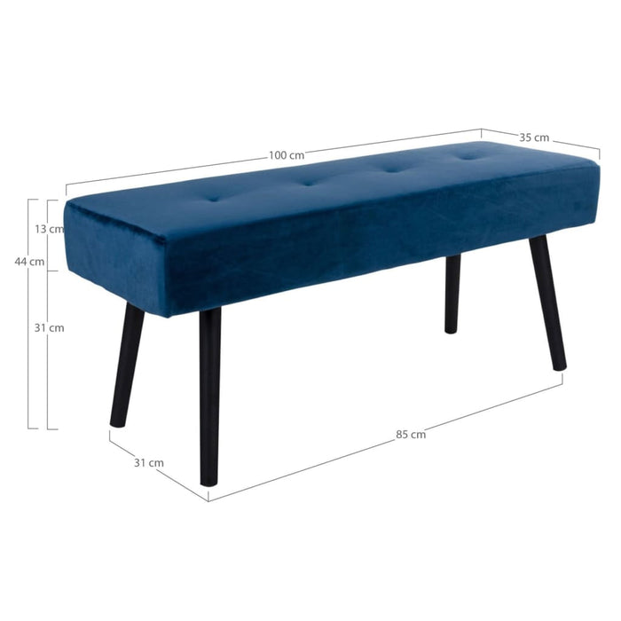 House Nordic bankje Lyla blauw
