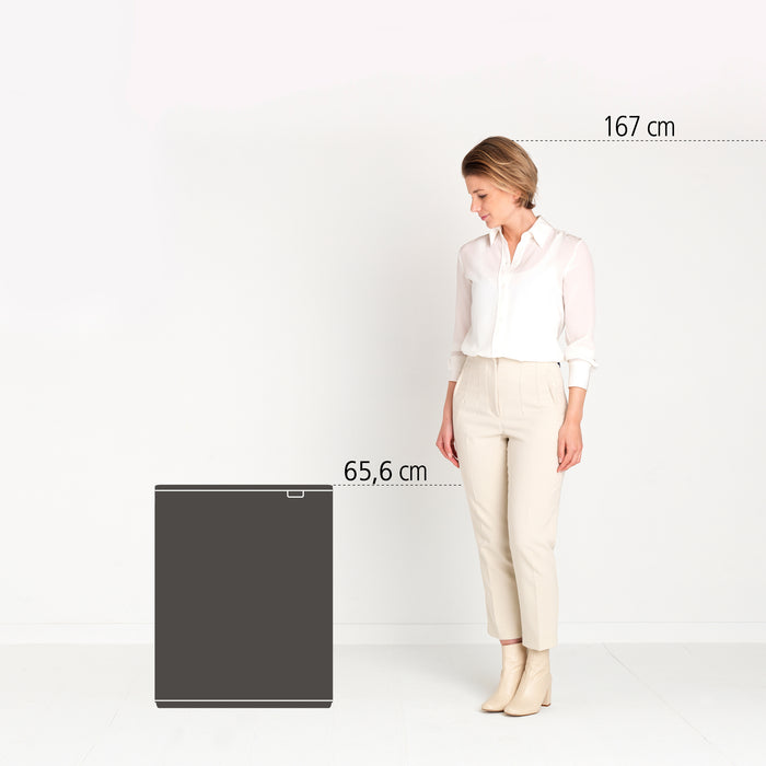 Brabantia Bo Touch Bin Afvalemmer 2 x 30 L - Platinum