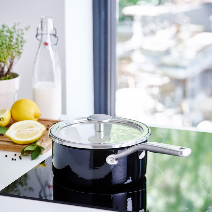 KitchenAid Steel Core Enamel Steelpan met deksel 18cm - 2L