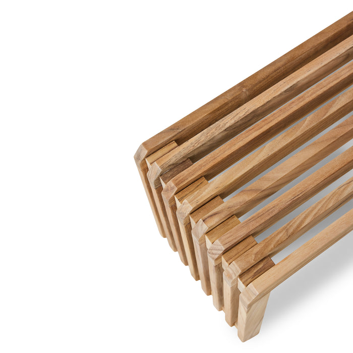HKliving Slatted Bankje B 182 cm - Teak