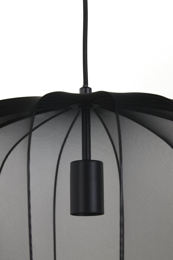 Light & Living Plumeria Hanglamp - S - H 37.5 x Ø 50 cm - Zwart