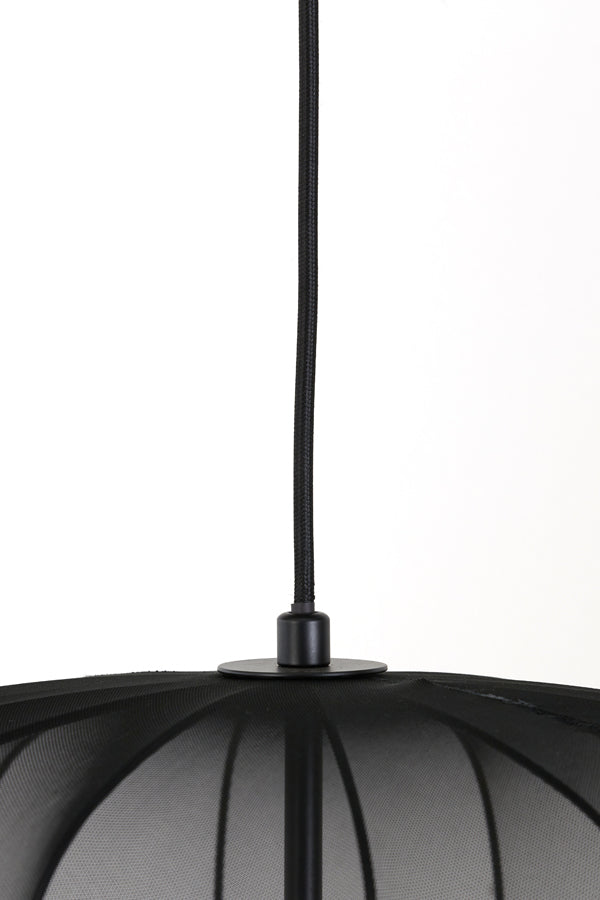 Light & Living Plumeria Hanglamp - S - H 37.5 x Ø 50 cm - Zwart
