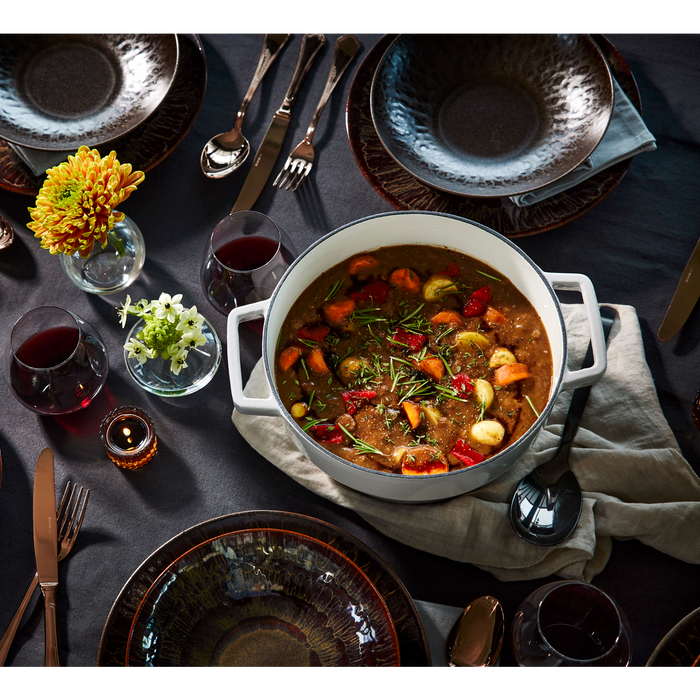 Pyrex Braadpan Slowcook Pebble 20 cm 2.2 l Wit Gietijzer