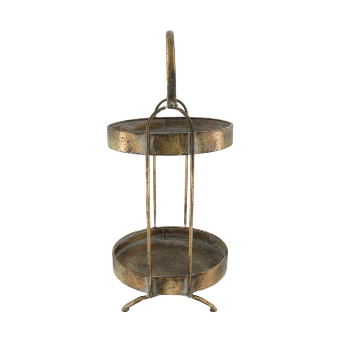 DKNC - Etagere Liam - Metaal - 23x48 cm - Brons