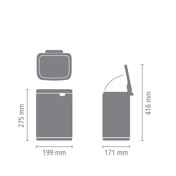 Brabantia Bo Afvalemmer 4 L - White
