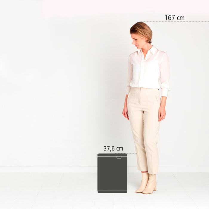 Brabantia Bo Afvalemmer 12 L - Brilliant Steel