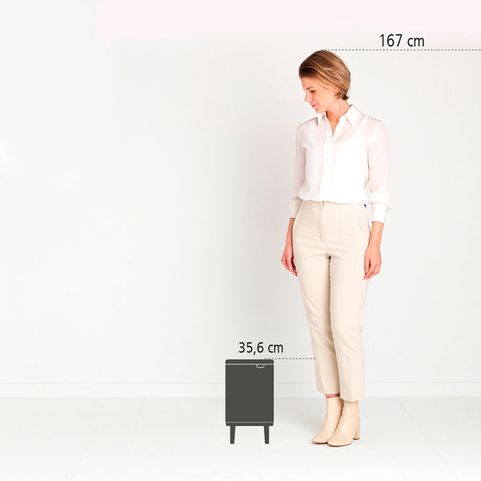 Brabantia Bo Hi Afvalemmer 4 L - White