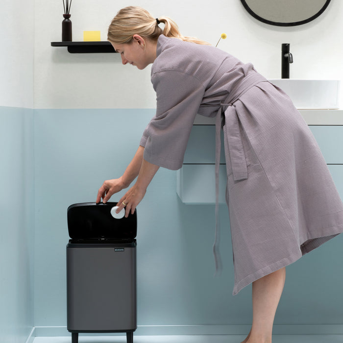 Brabantia Bo Hi Afvalemmer 12 L - Platinum