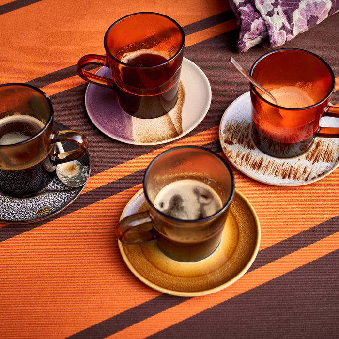 HKliving 70's Schotels - Set van 4 - Big Sur