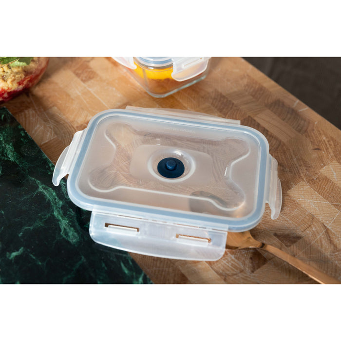 Sareva Vacuum Glazen Ovenschalen | Vershoudbakjes 8-Delig