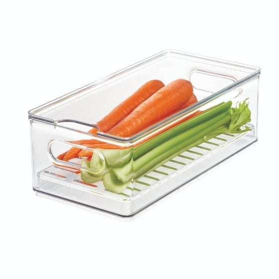 iDesign - Koelkast Organizer met Lekbak, 15.2 x 30.5 x 10.7 cm, Kunsts