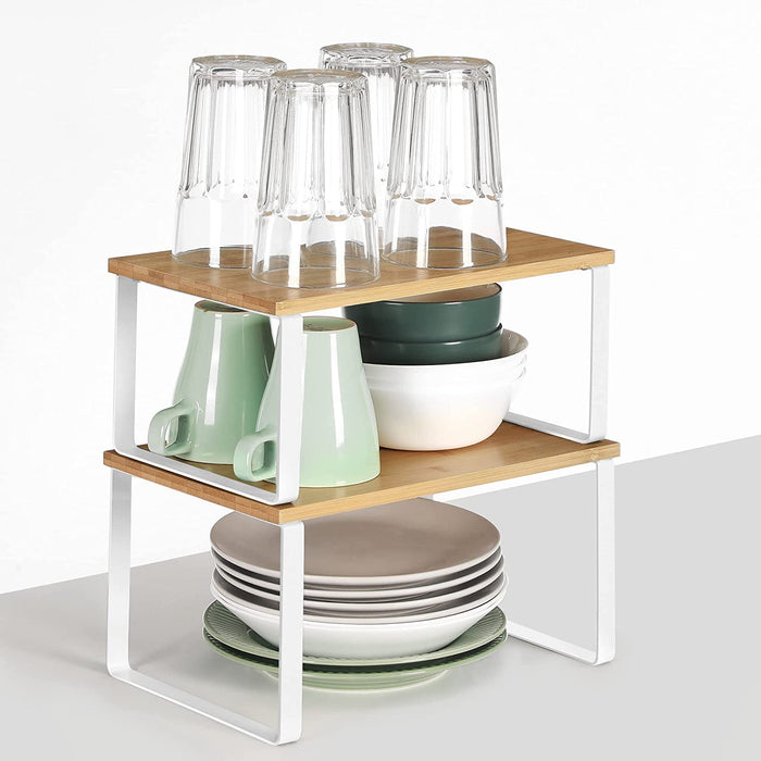 Parya Home kruidenrek - set van 2  - wit|naturel