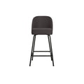WOOOD Vogue Barkruk H 89 cm - Geweven Stof - Dark Grey