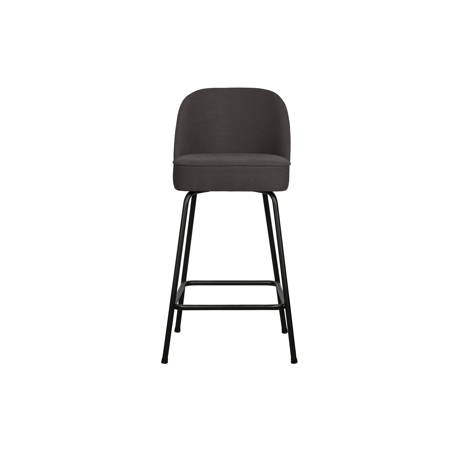 WOOOD Vogue Barkruk H 89 cm - Geweven Stof - Dark Grey