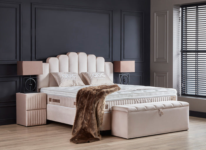 Lions Design Jazzlyn 160 x 200 cm Opbergbed Beige