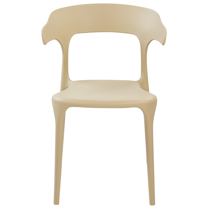 Beliani - GUBBIO - Eetkamerstoel set - Beige - Polypropyleen