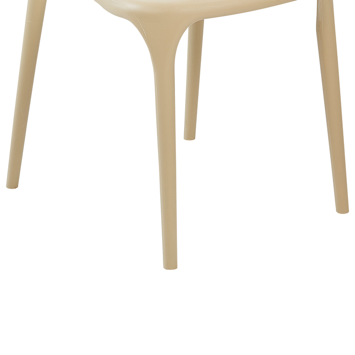 Beliani - GUBBIO - Eetkamerstoel set - Beige - Polypropyleen