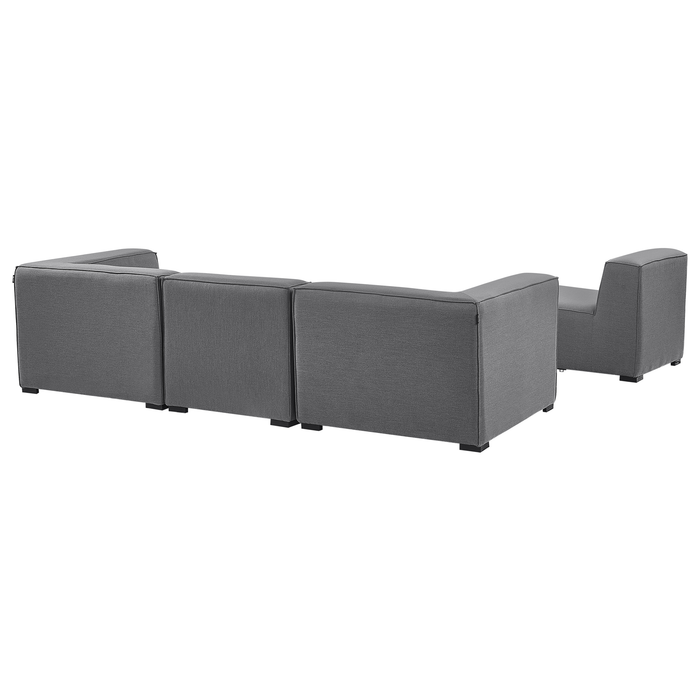 Beliani - AREZZO - Bankenset - Grijs - Polyester