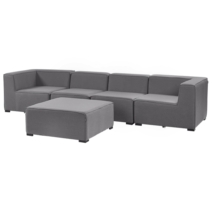 Beliani - AREZZO - Bankenset - Grijs - Polyester